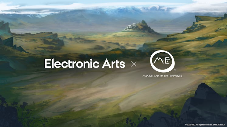 concept art for EA Middle-earth Enterprises mobile game partnership