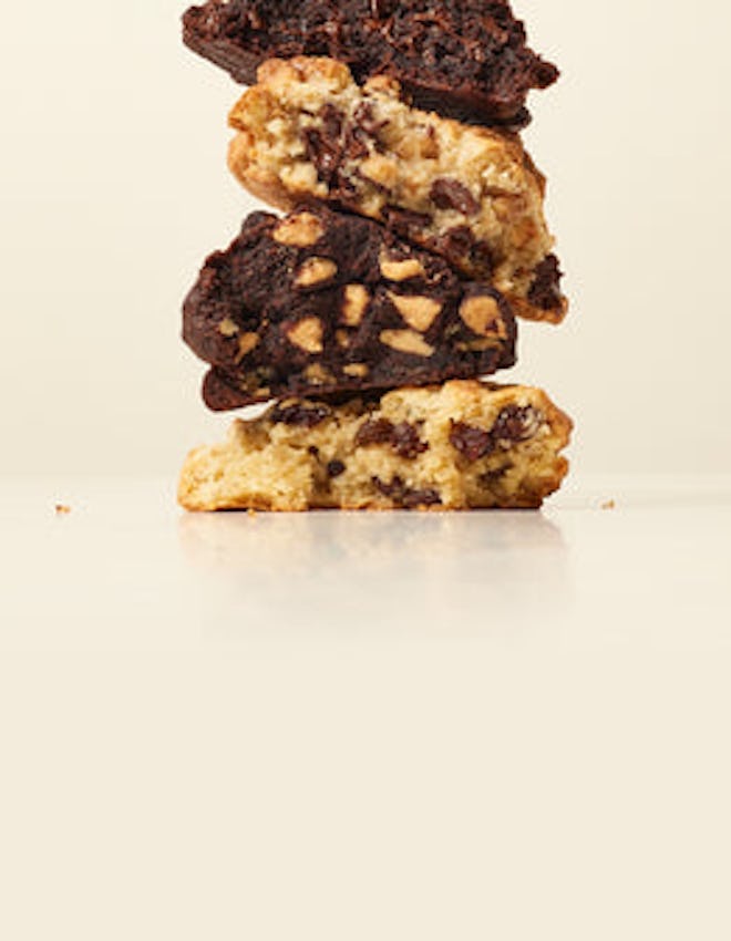 Stack of thick cookies make a great gift for stepmom