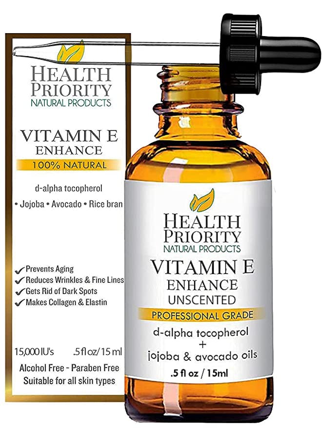Health Priority Natural Products Organic Vitamin E Oil 