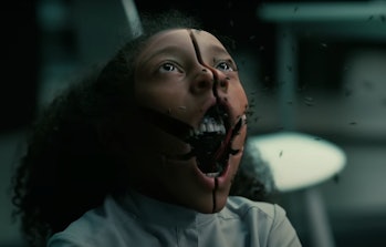 westworld season 4 trailer flies coming out of a robot face