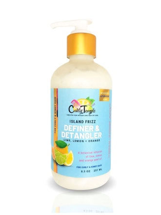 to air dry coily hair, try Curly Temple's Island Frizz Definer And Detangler 