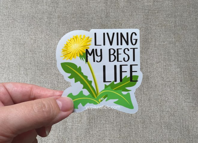 Living My Best Life Sticker