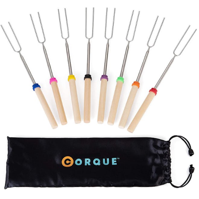 CORQUE Marshmallow Roasting Sticks (8-Pack)