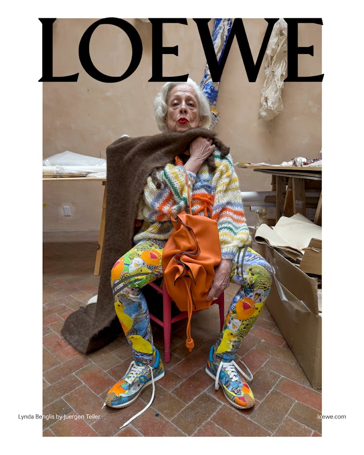 Lynda Benglis in a Loewe campaign