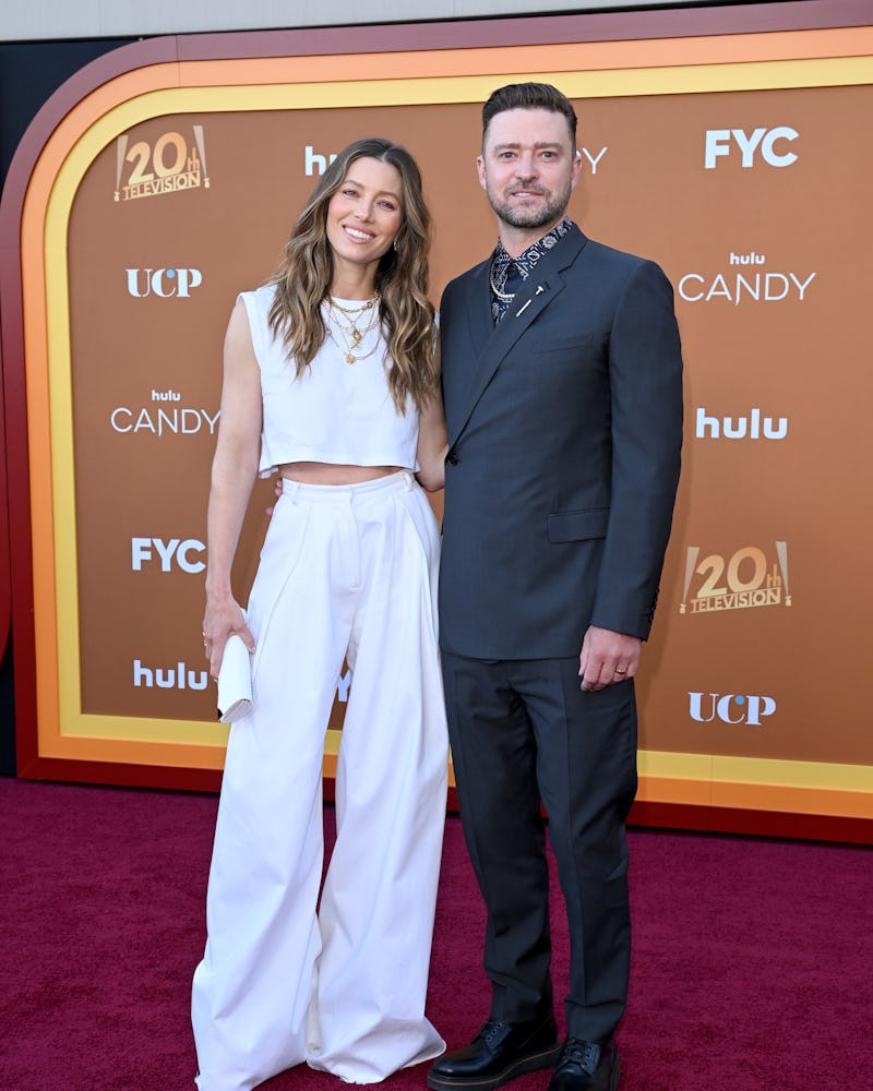 Jessica Biel and Justin Timberlake attend the Los Angeles Premiere FYC Event for Hulu's 'Candy'
