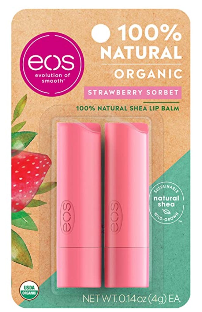 EOS organic lip balm is an inexpensive, but safe kids beauty product.