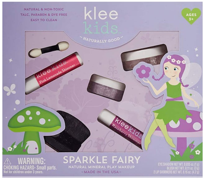 This makeup starter kit from Klee Kids is an inexpensive, but safe kids beauty product.