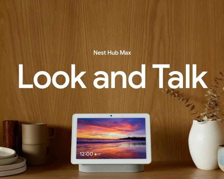 Look and Talk feature on Google Nest Hub Max