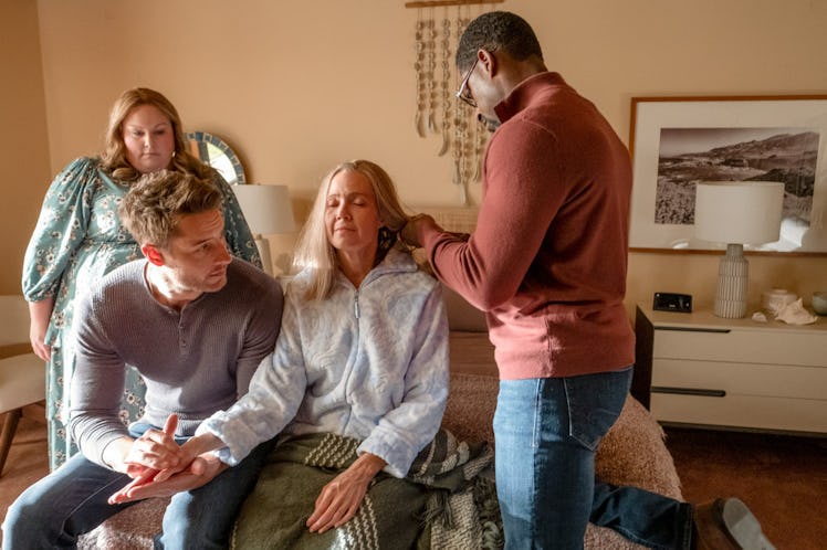 Chrissy Metz as Kate, Justin Hartley as Kevin, Mandy Moore as Rebecca, Sterling K. Brown as Randall