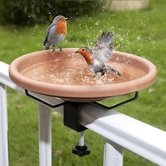 Hanizi Deck Mounted Bird Bath