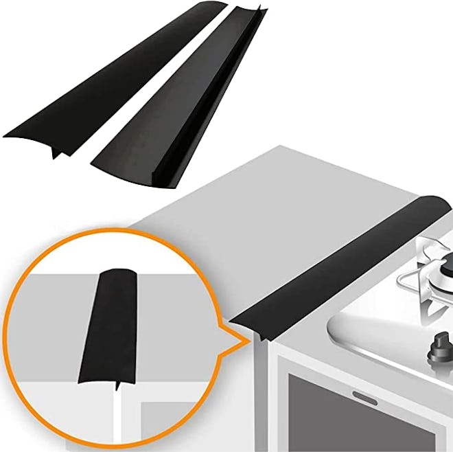Crumb guards help prevent even the tinest bits of food from falling between the stove and countertop...