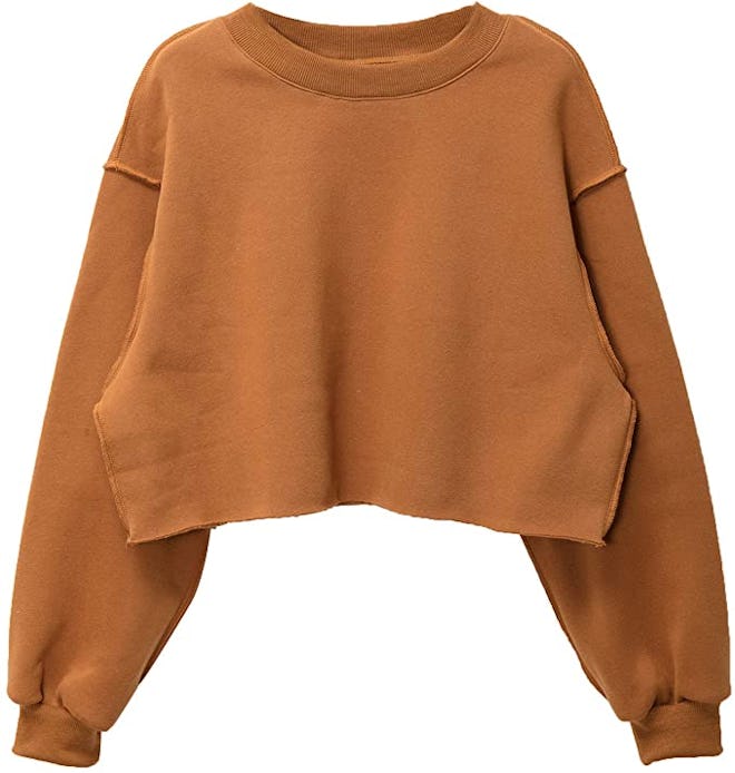 Amazhiyu Casual Crop Top Sweatshirt