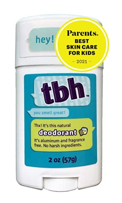 TBH Kids Unscented Deodorant is a kid-friendly beauty product that is inexpensive.