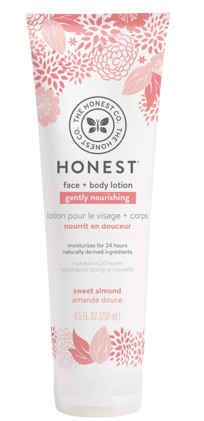 The Honest Company sweet almond face and body lotion is a kid-safe beauty product.