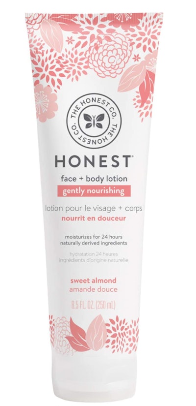 The Honest Company sweet almond face and body lotion is a kid-safe beauty product.