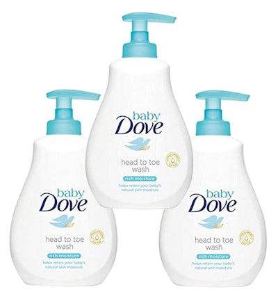 Add the heat to toe body wash from Dove Baby to your baby registry checklist.