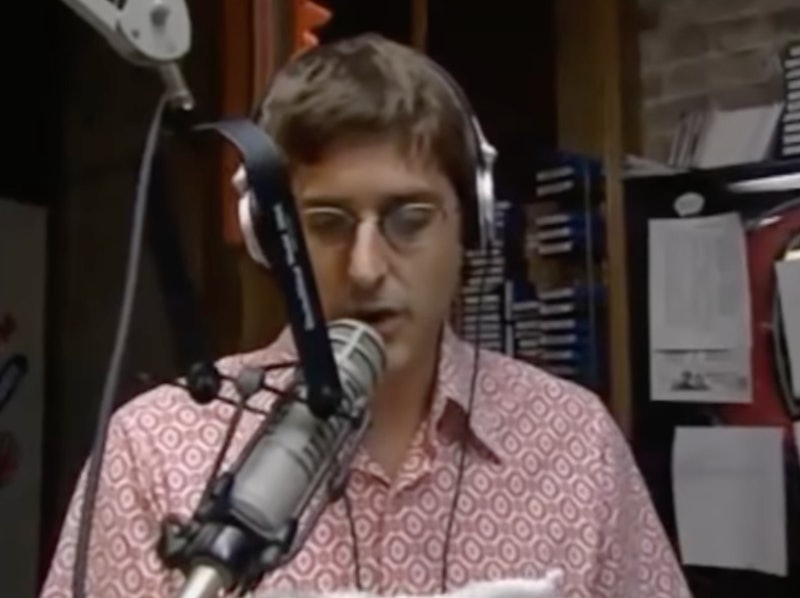 Louis Theroux delivering his "My Money Don't Jiggle" rap