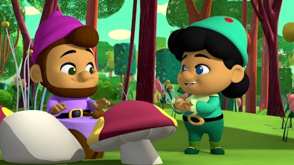A gnome named Fig is deaf and loves music in a new episode of "Mickey Mouse Funhouse."