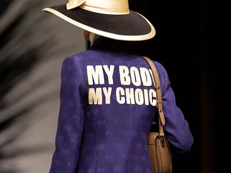 Gucci Cruise 2019 "My body my choice" blazer