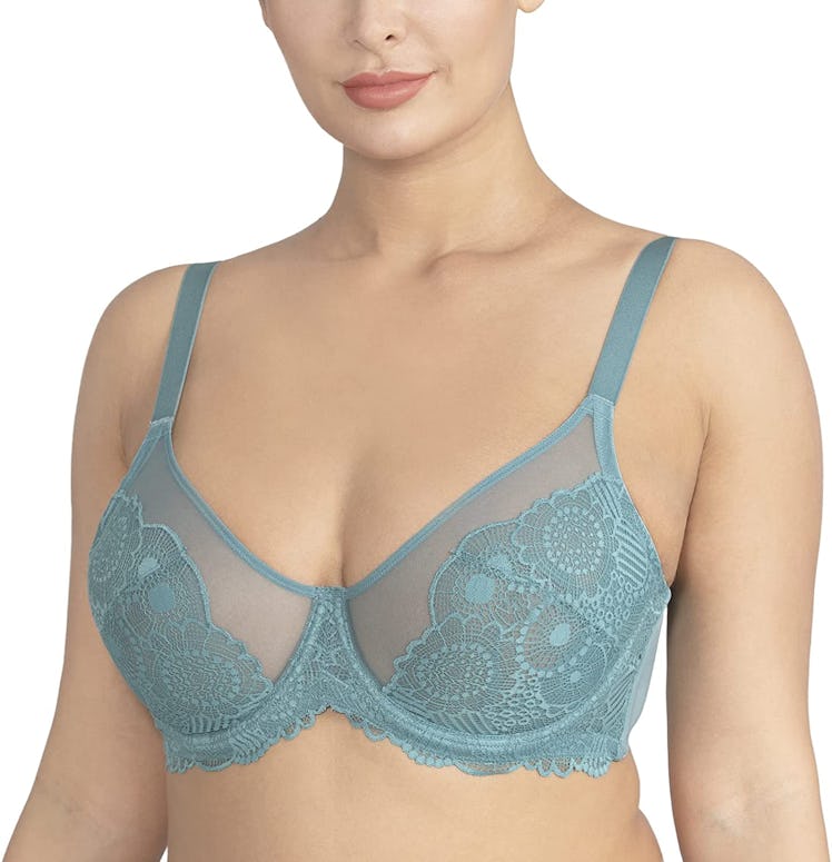 HSIA Unlined Lace Minimizer Bra