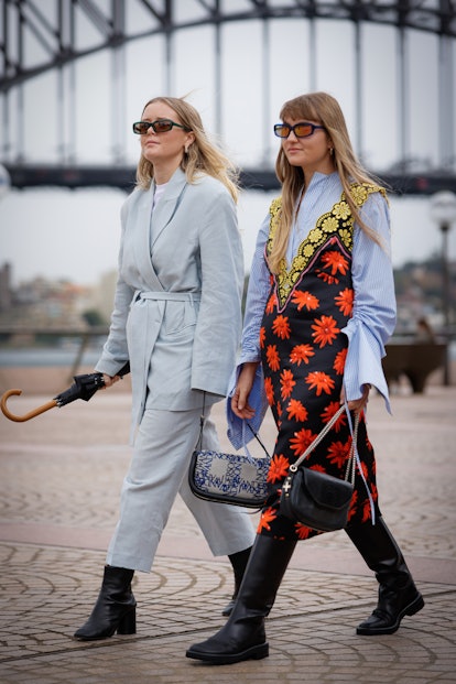 Harriet Sutherland and Georgia Wolff at Australian Fashion Week
