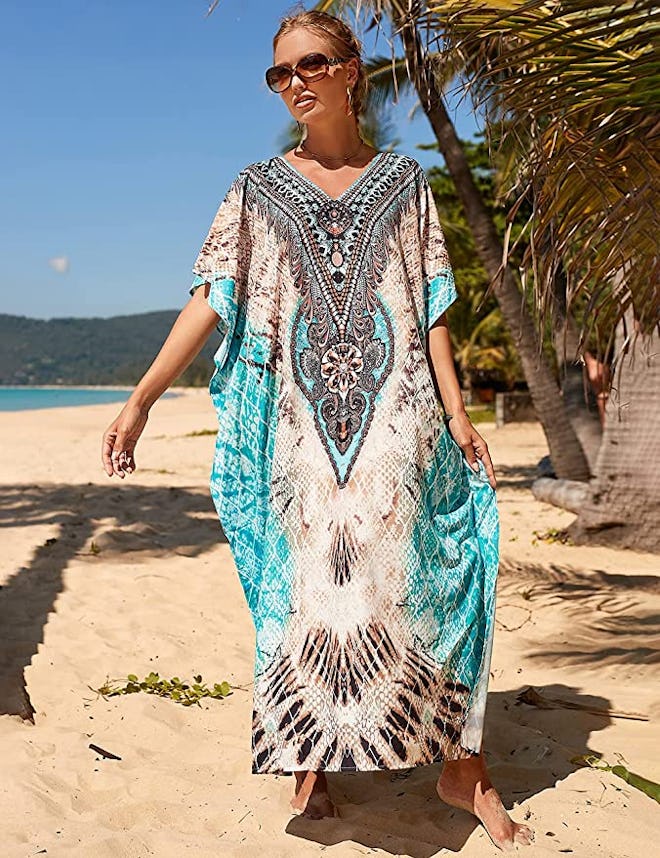 Bsubseach Printed Cover-Up Maxi Dress
