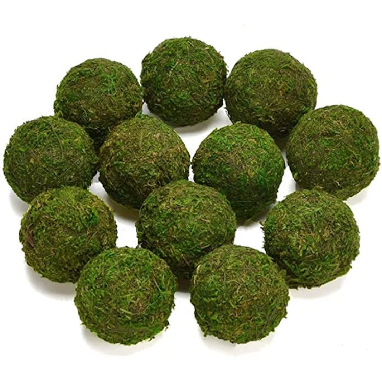 Byher Natural Green Moss Decorative Ball (Set of 6)