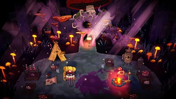 Merchant inside Cult of the Lamb dungeon