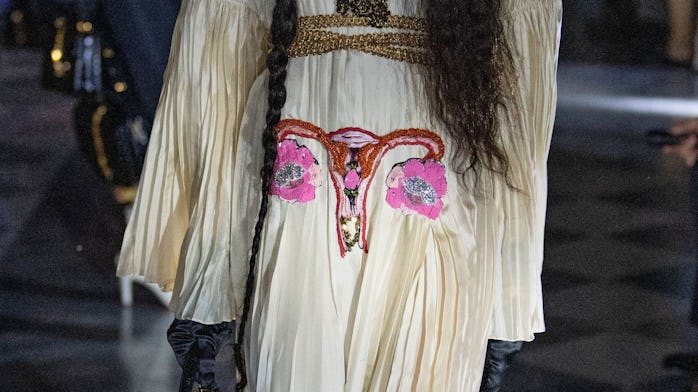 Gucci Cruise 2019 sequined uterus dress