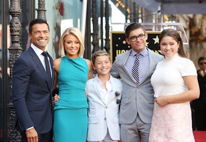 Mark Consuelos, Kelly Ripa, and their children Lola, Michael, and Joaquin in 2015.