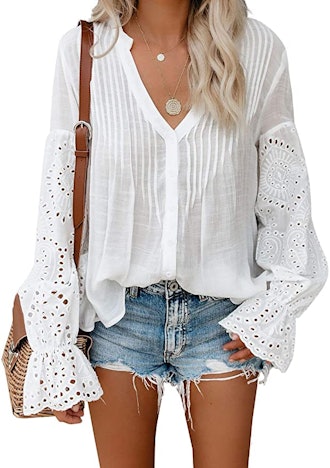 Canikat Flowy Button Down Top