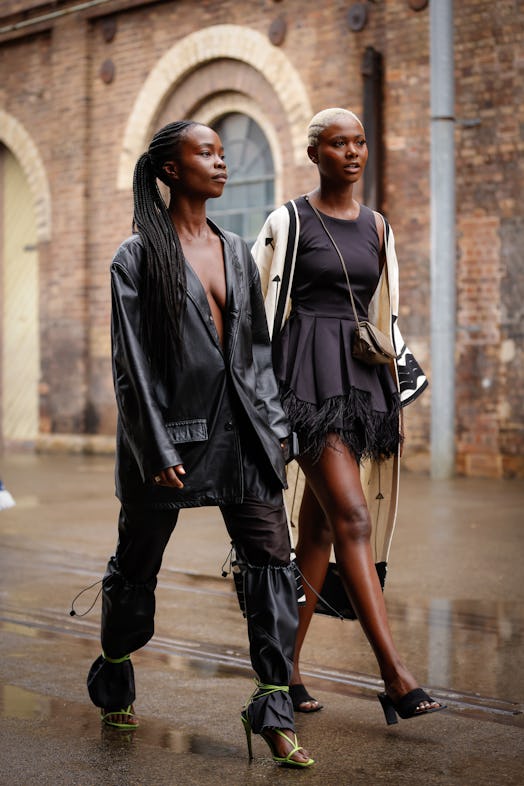 Cynthia Taylu and Vakoo Kauapirura at Australia Fashion Week