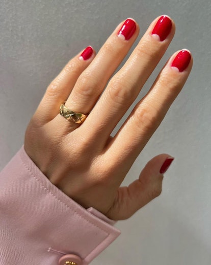 Half Moon Nails Are The French Manicure's Cool Older Sister