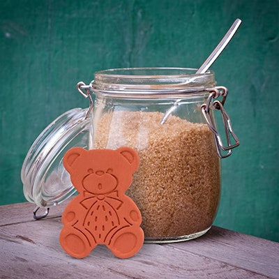 This adorable clay bear keeps the moisture in your brown sugar for three to six months.