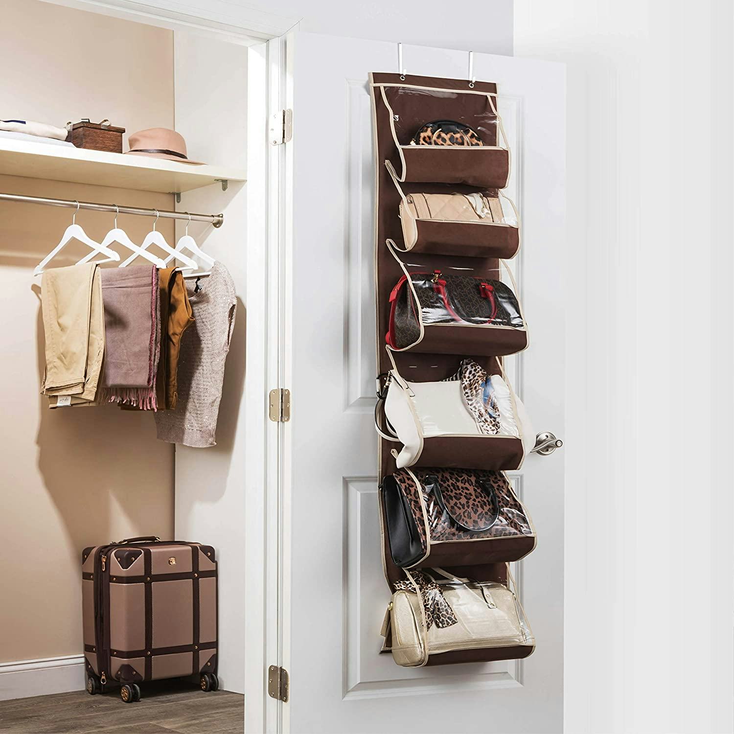 ZOBER Over-The-Door Purse Organizer