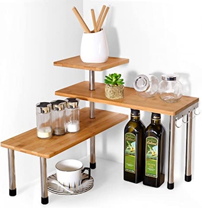 This countertop organizer is perfect for giving you back your counter space.