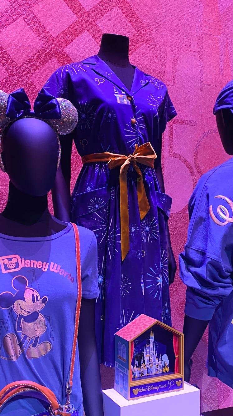 Disney World has new merch that includes a 50th anniversary dress. 