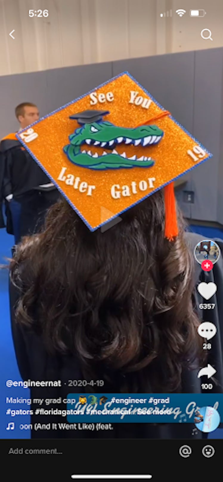 Funny graduation caps include this punny one.