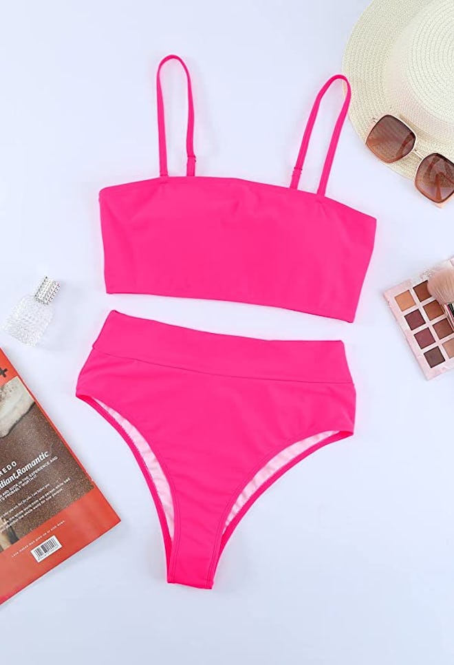 Pink Queen Cheeky High Waist Bikini