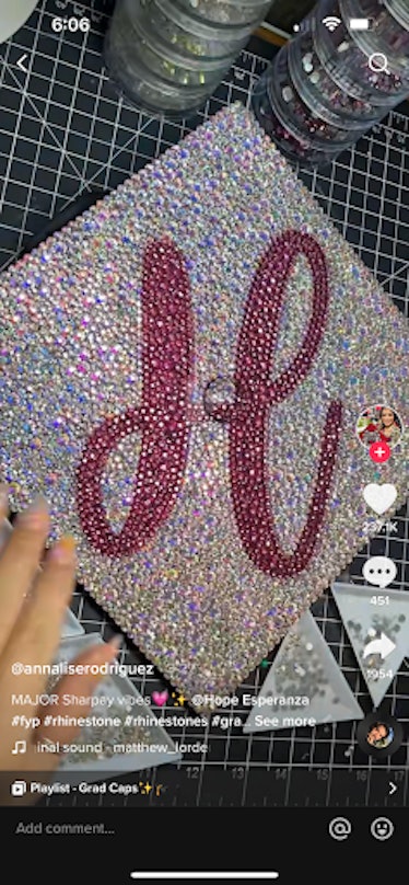 For some grad cap inspo, you can make matching graduation caps using sparkly letters with your best ...