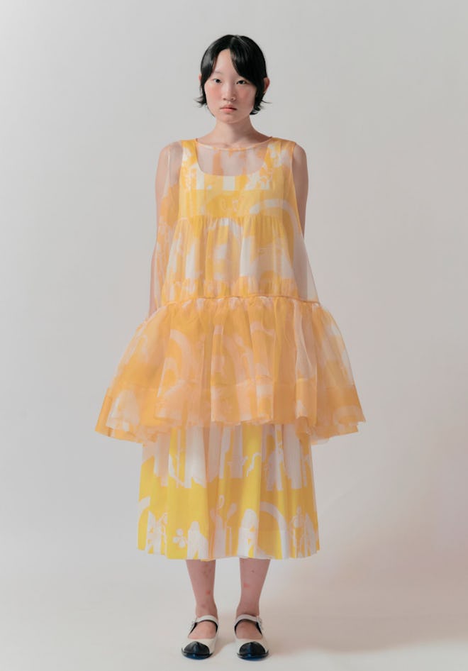 Minju Kim Ruffle Organza Mini Dress