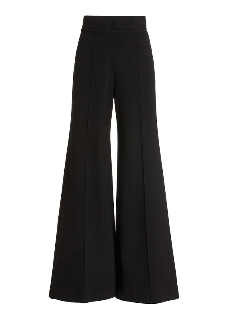 black wide leg pants