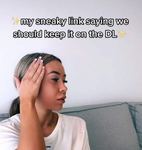 A viral TikTok phrase, "sneaky link" describes a secret affair and stems from a popular hip hop trac...