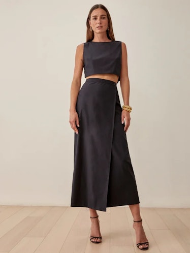 Reformaton black top and skirt set