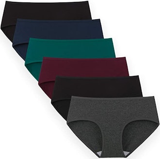 INNERSY Cotton Hipster Panties (6-Pack)