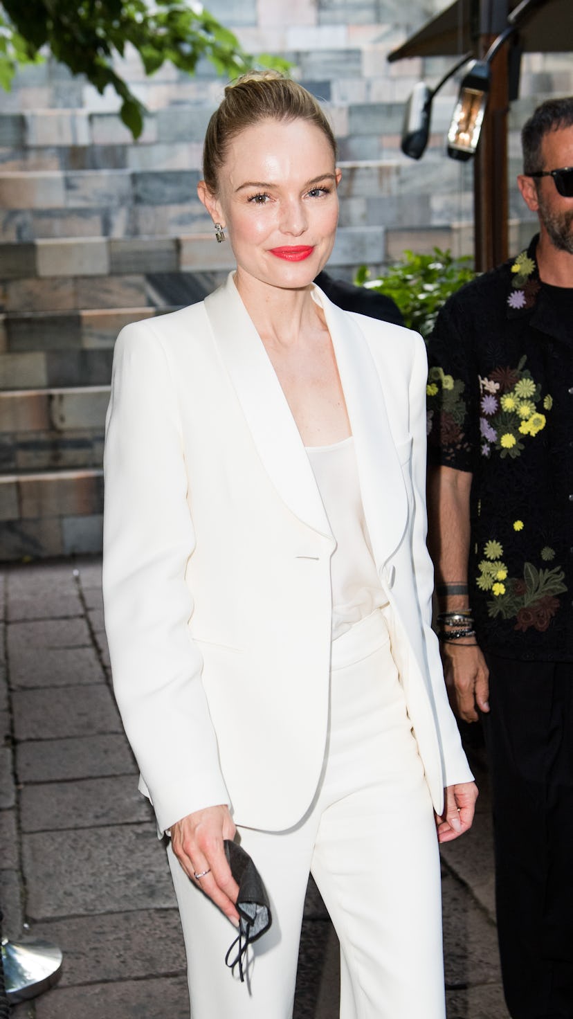 Kate Bosworth is seen arriving at the Giorgio Armani Fashion Show 