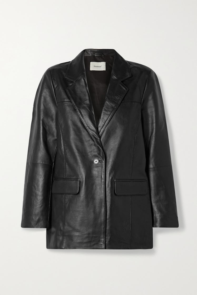 + NET SUSTAIN Brooke leather blazer