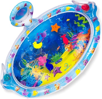 Splashin'kids Inflatable Tummy Time  Water Mat with Mirror