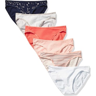 Amazon Essentials Cotton Bikini Brief Underwear (6-Pack)