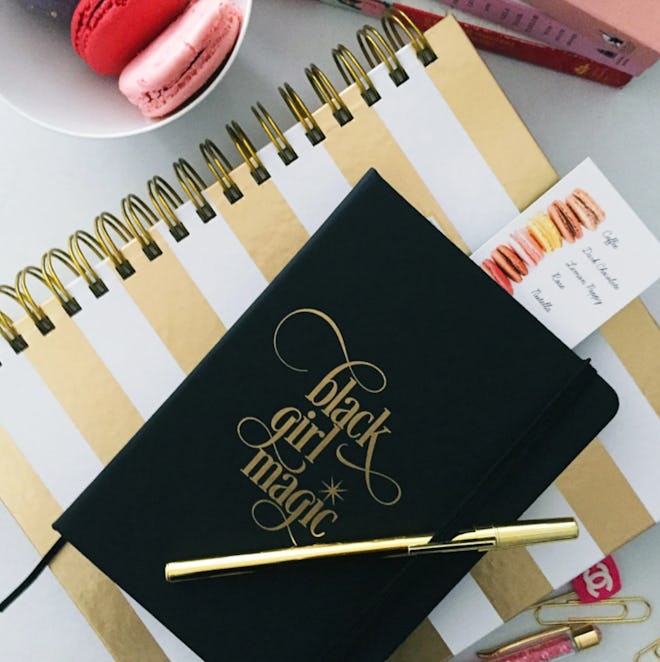 College graduation gift ideas; black girl magic journal